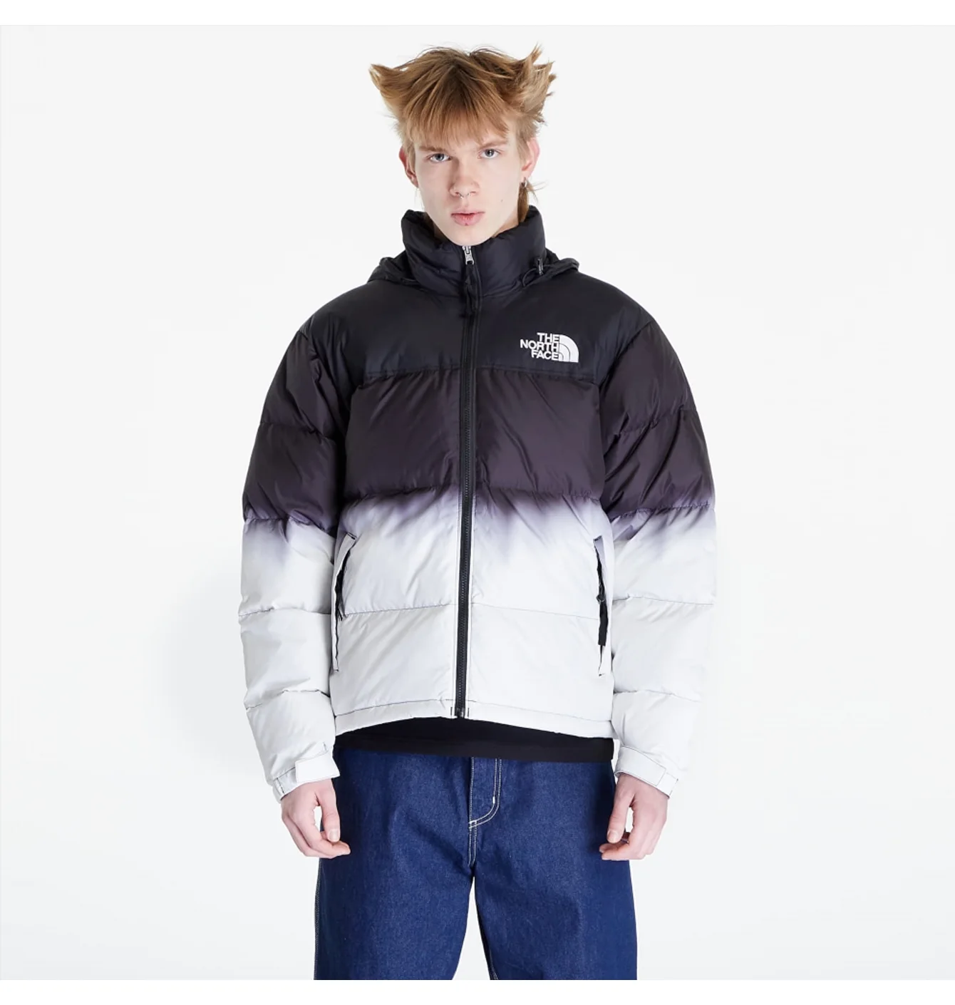 Пуховик чоловічий The North Face 96 Nuptse Dip Dye Jacket Black NF0A84QWMTT
