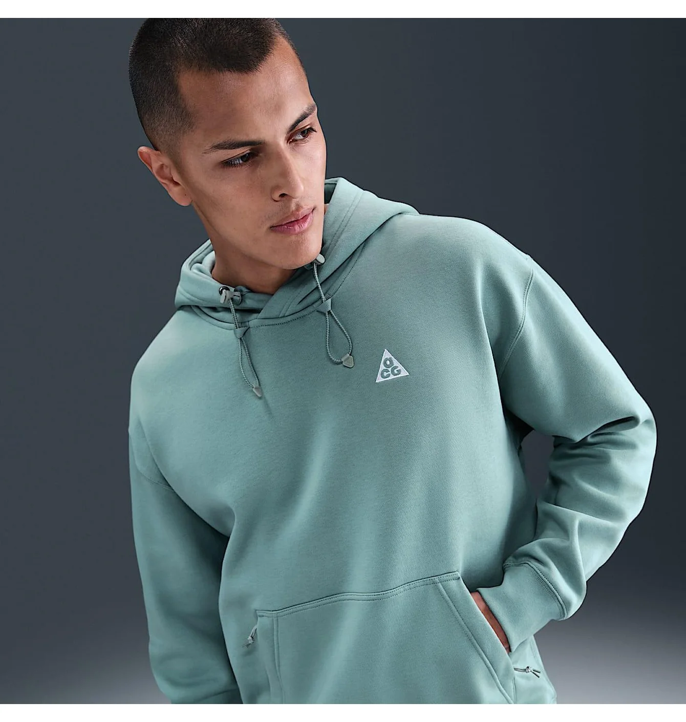 Худі чоловіче Nike Acg Tuff Fleece Light Blue DZ3392-017