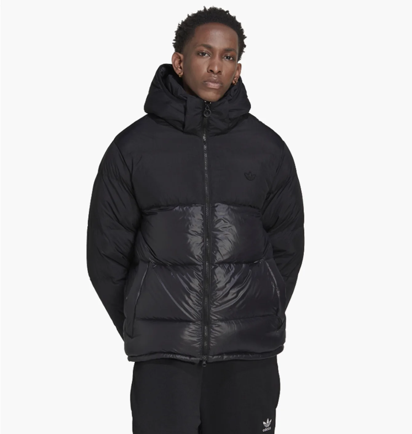 Пуховик чоловічий Adidas Down Regen Hooded Puffer Jacket Black Hl9181