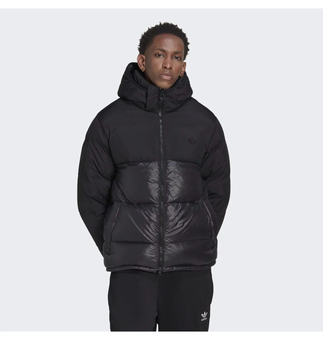 Пуховик чоловічий Adidas Down Regen Hooded Puffer Jacket Black Hl9181