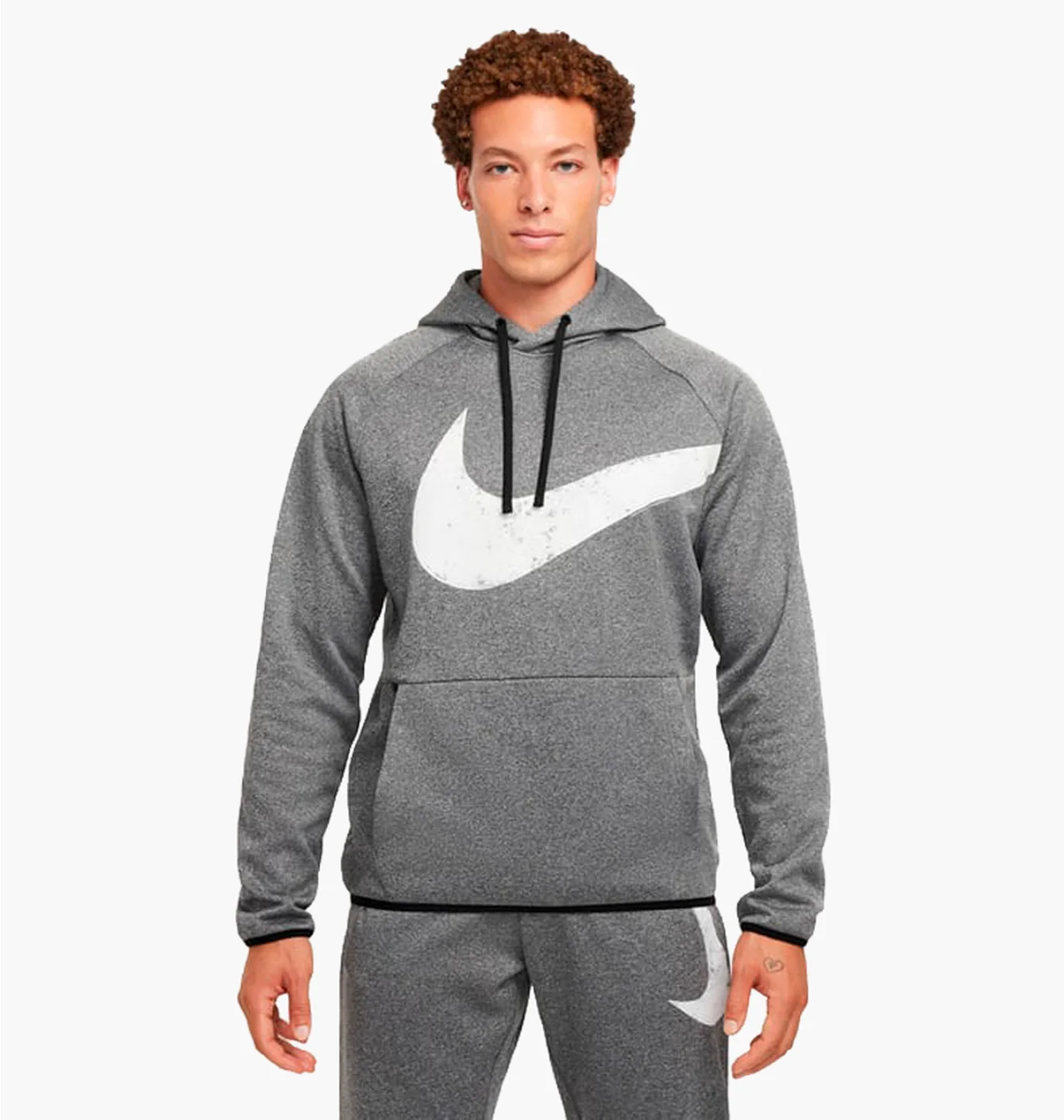 Худі чоловіче Nike Therma-Fit Pullover Fitness Grey FZ1072-010
