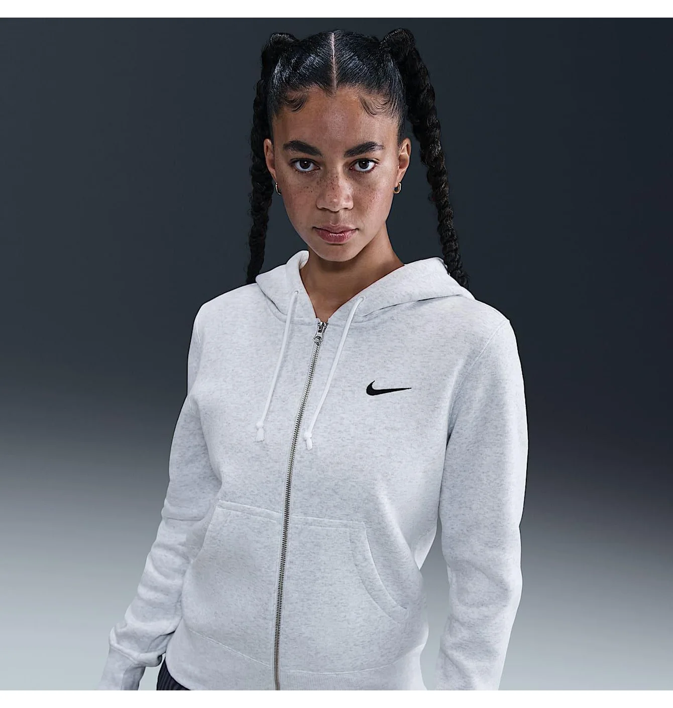 Толстовка жіноча Nike Sportswear Phoenix Fleece Grey HJ0995-051