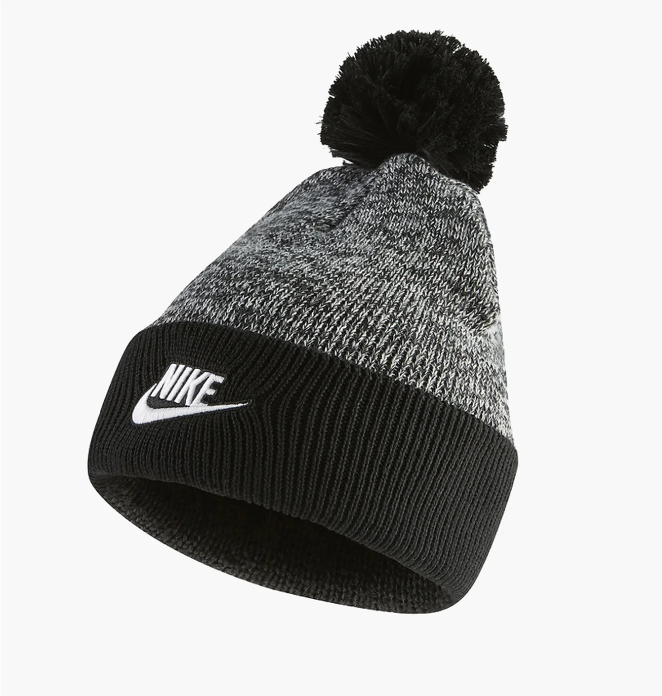 Шапка дитяча Nike Y Nk Utility Beanie Pom Black/Grey Dm8451-010