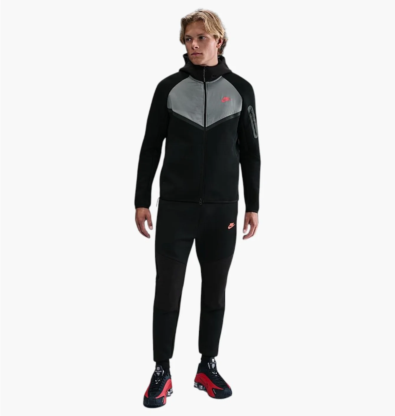 Толстовка чоловіча Nike Tech Fleece Black/Grey IH4302-010