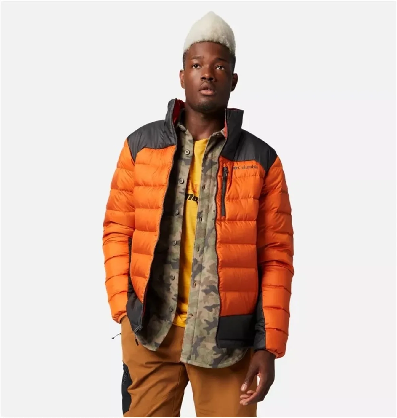 Пуховик чоловічий Columbia Autumn Park™ Down Jacket Orange/Black WM0989-010