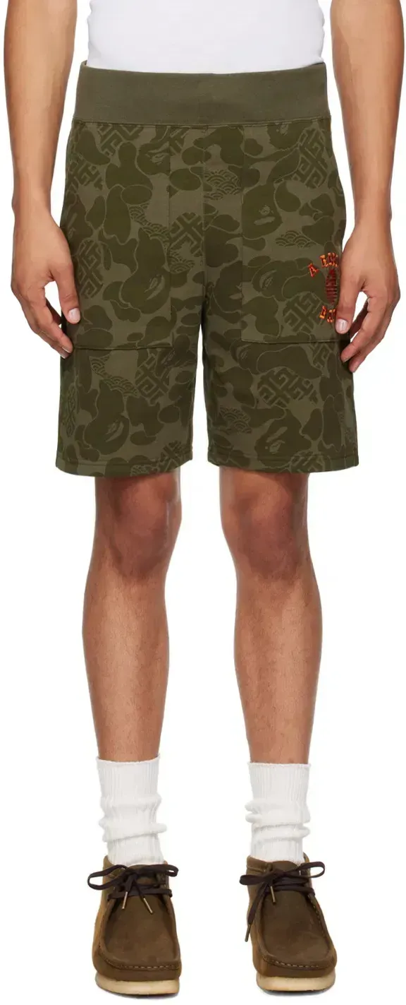 Шорти чоловічі Bape Black Asia Camo Shorts (001SPK201001M)