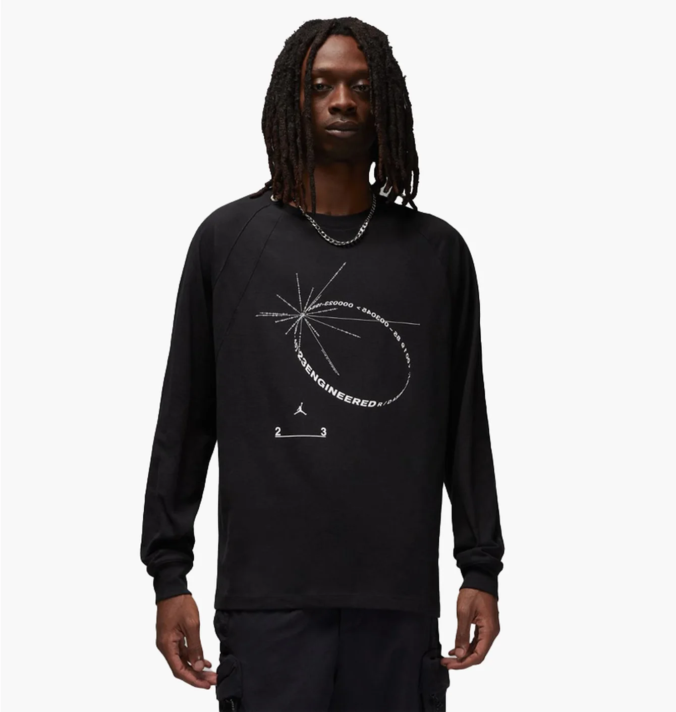 Світшот чоловічий Air Jordan 23E Stmt Ls Crew Black Dv1463-010