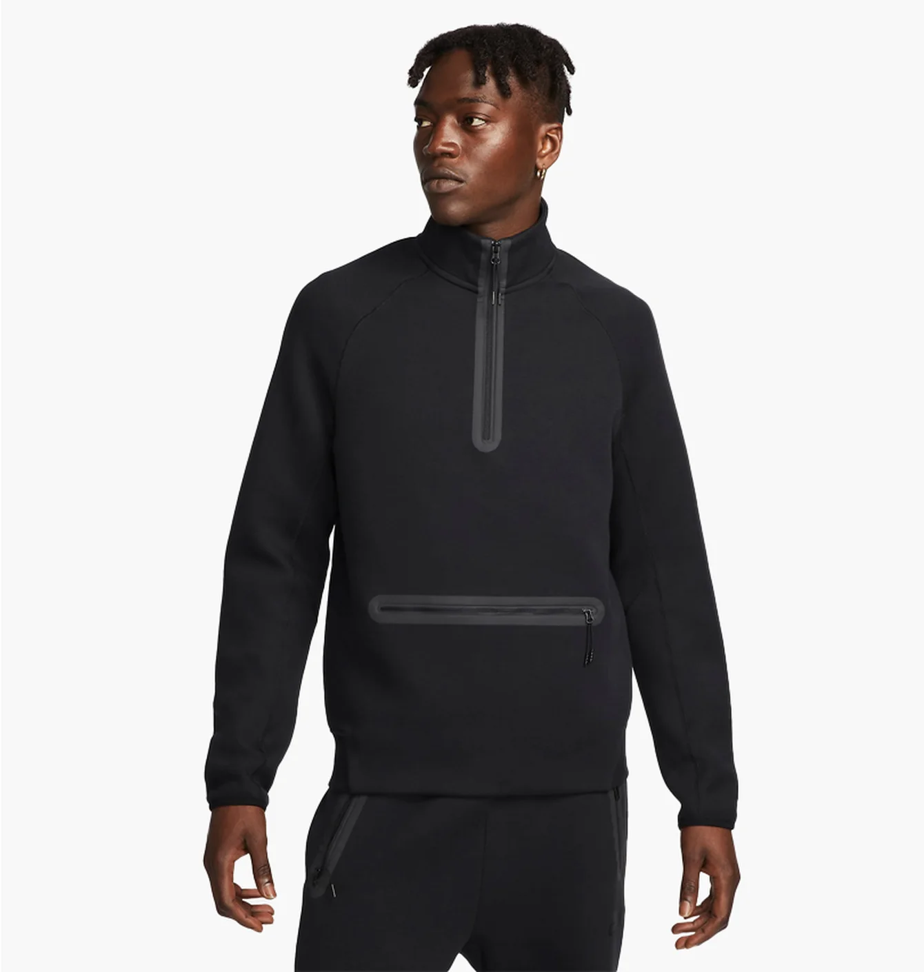 Кофта чоловіча Nike 1/2 Sportswear Tech Fleece Black FB7998-010