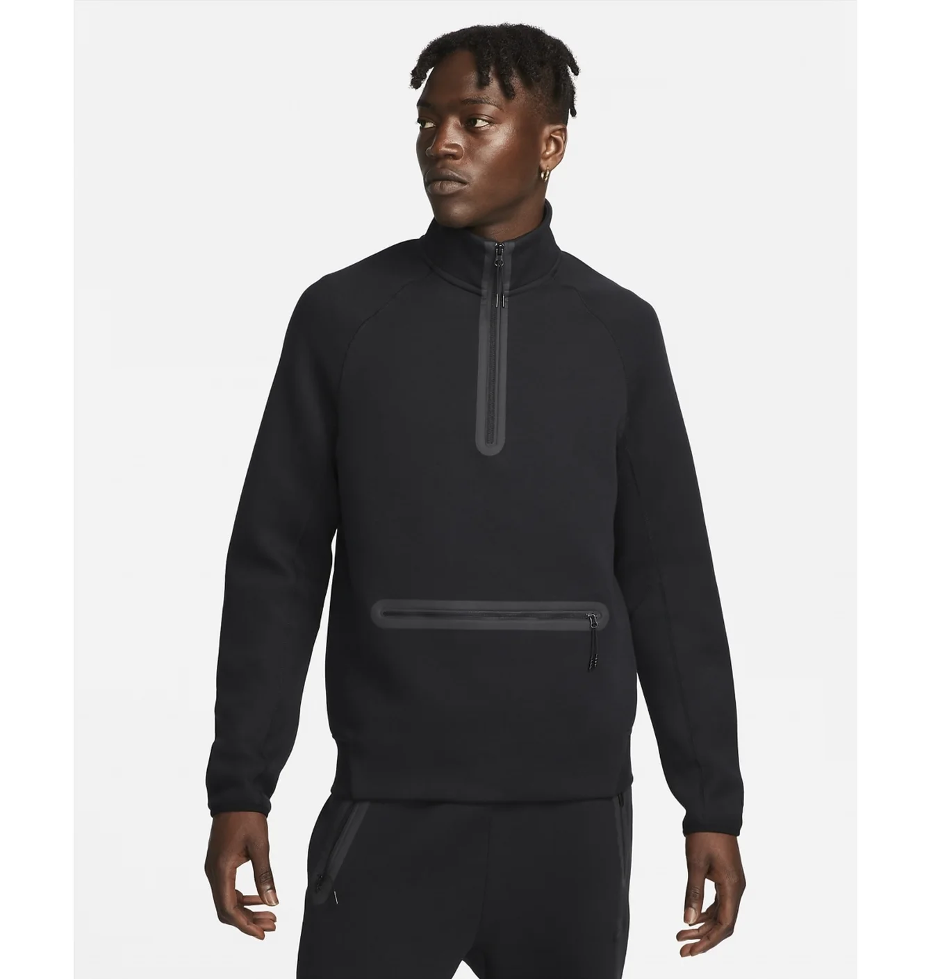 Кофта чоловіча Nike 1/2 Sportswear Tech Fleece Black FB7998-010