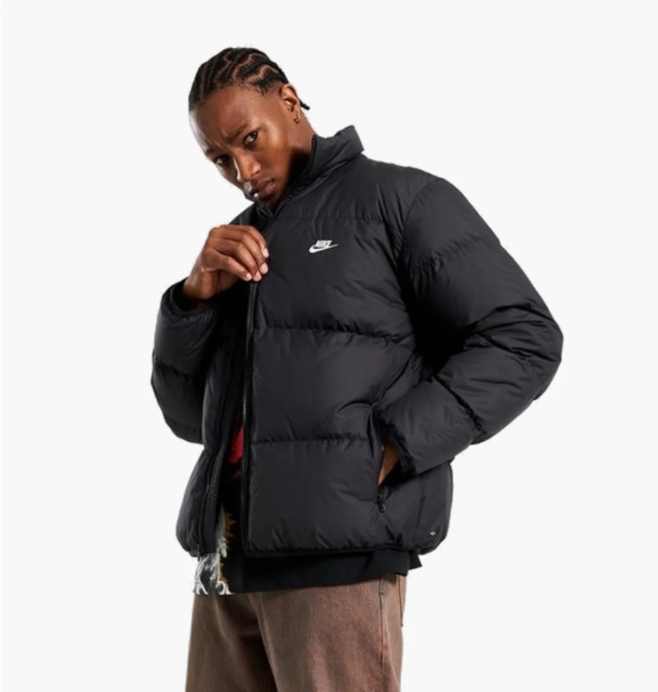 Пуховик чоловічий Nike Club Puffer 550 Black IB2975-010