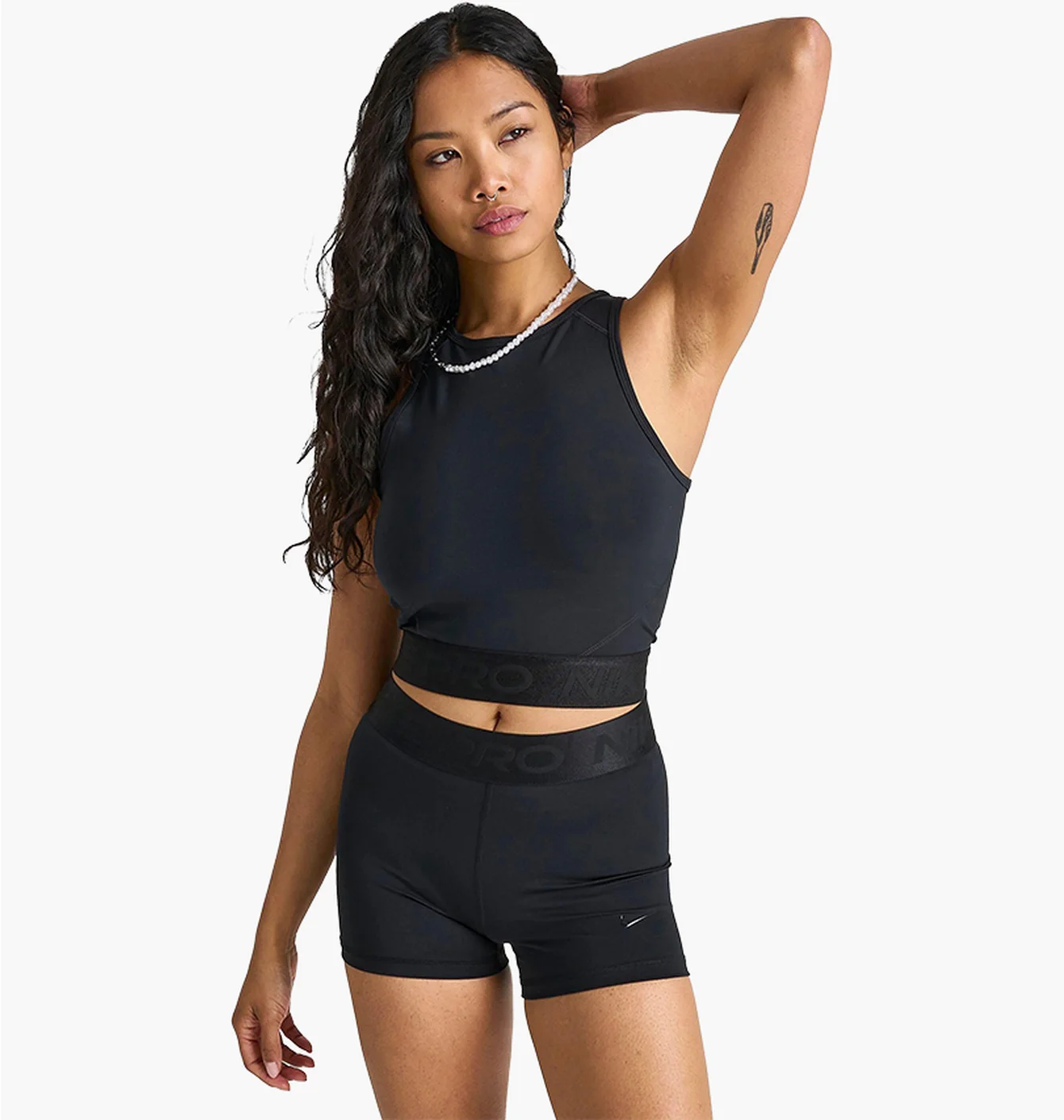 Топ жіночий Nike Pro Dri-Fit Crop Tank Black FQ7934-010