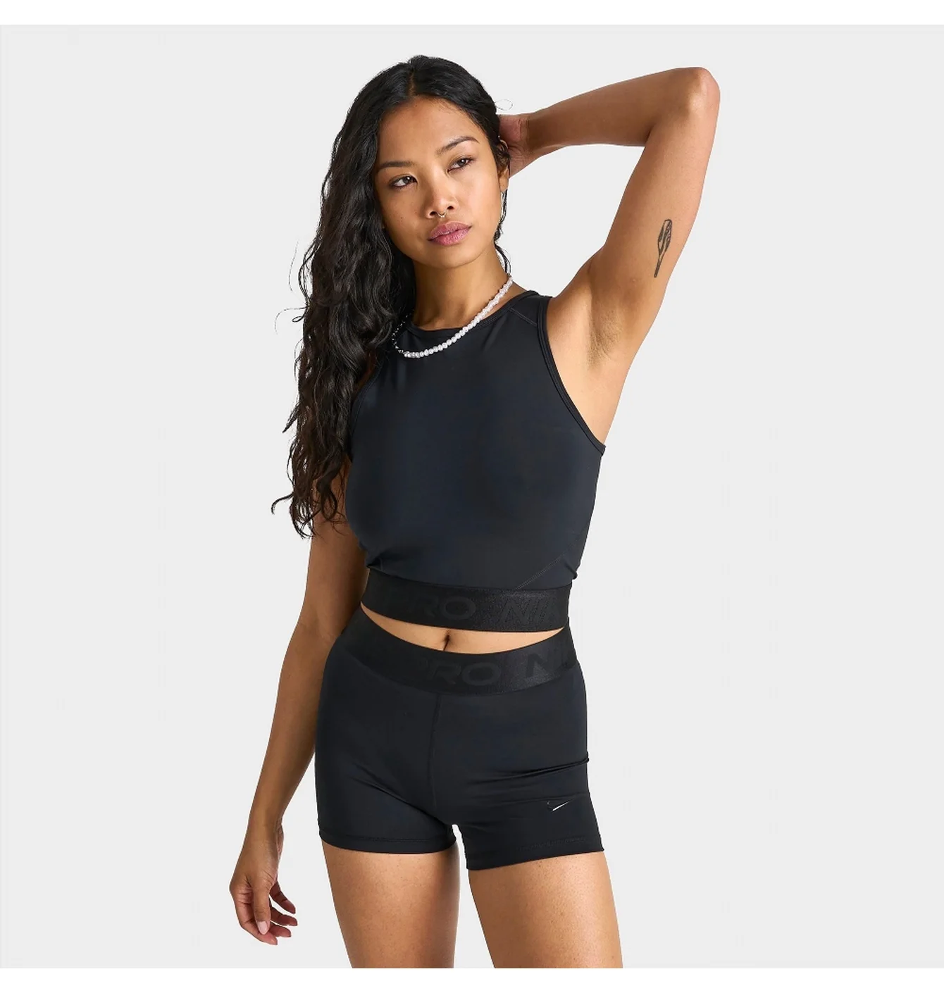 Топ жіночий Nike Pro Dri-Fit Crop Tank Black FQ7934-010