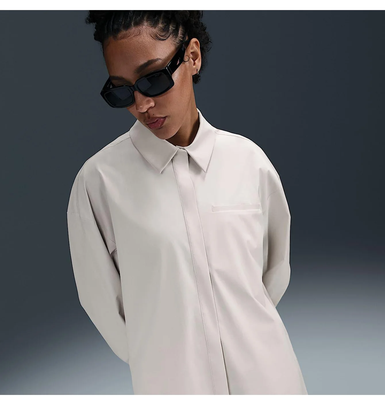 Сорочка жіноча Nike 24.7 Perfectstretch Beige HM8385-104