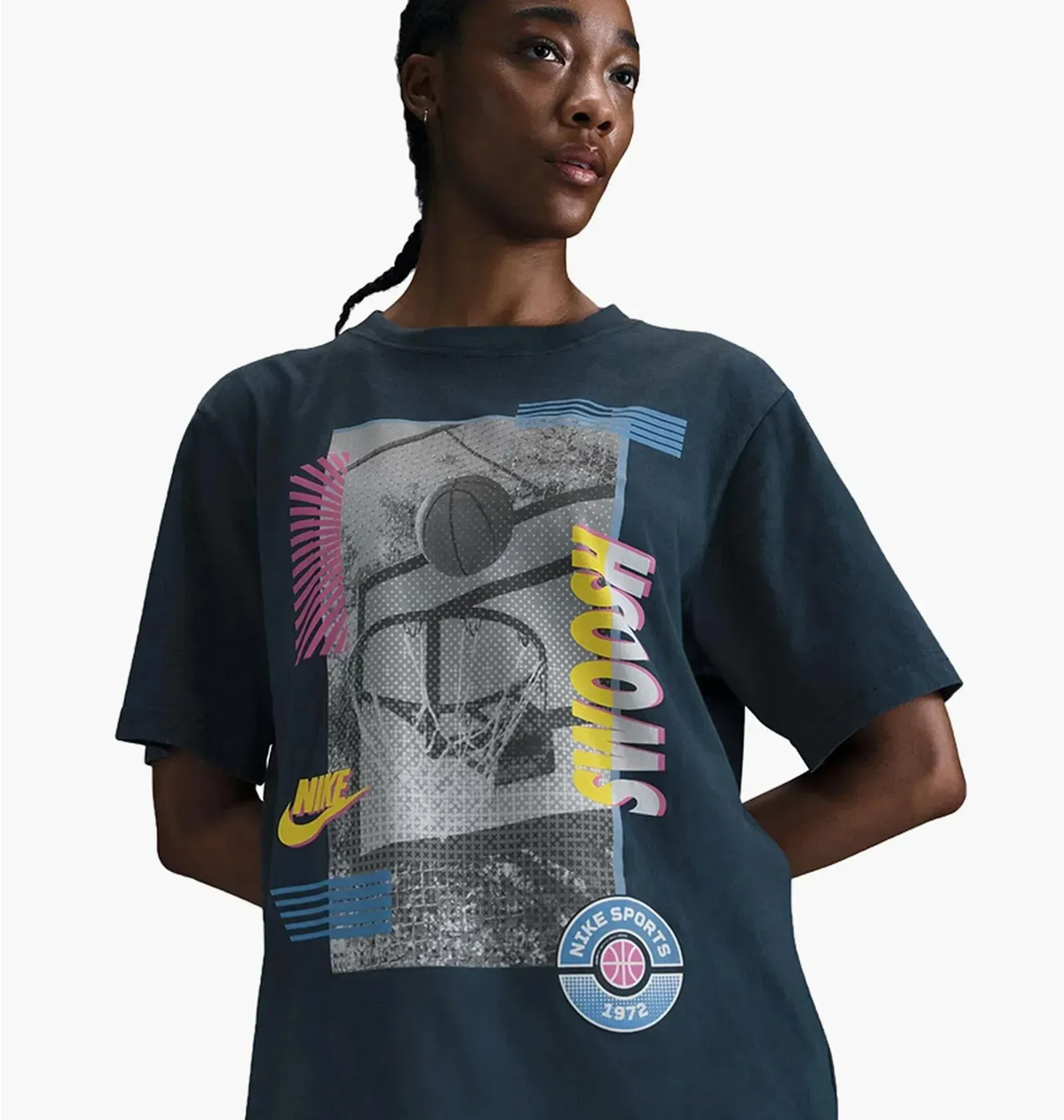 Футболка жіноча Nike Wmns Loose Short-Sleeve Basketball Tee (HJ3634-478)