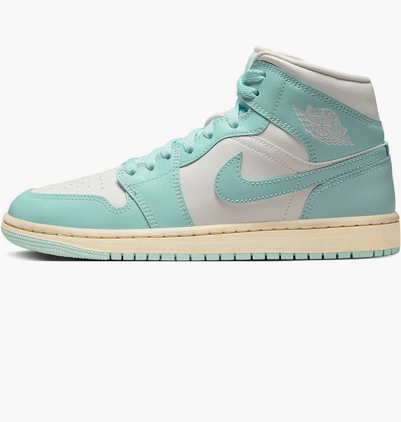 Кросівки жіночі Air Jordan 1 Retro Mid Turquoise/White BQ6472-132