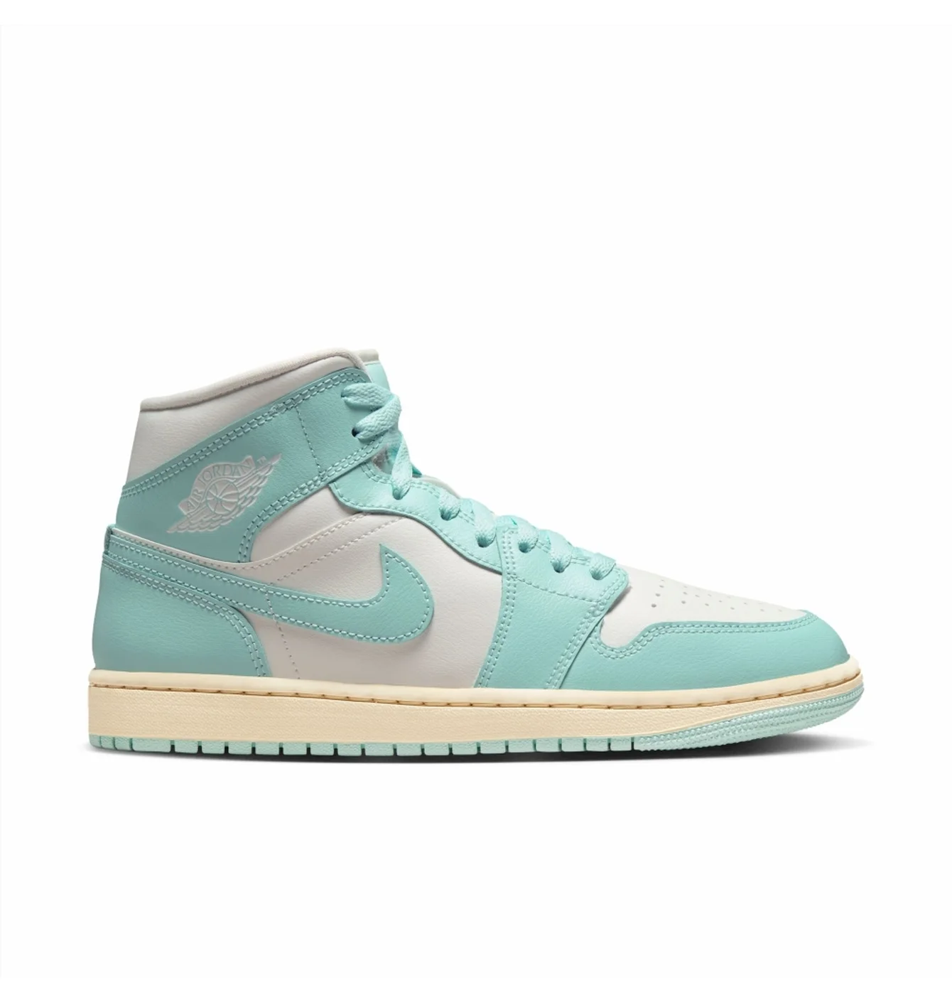 Кросівки жіночі Air Jordan 1 Retro Mid Turquoise/White BQ6472-132
