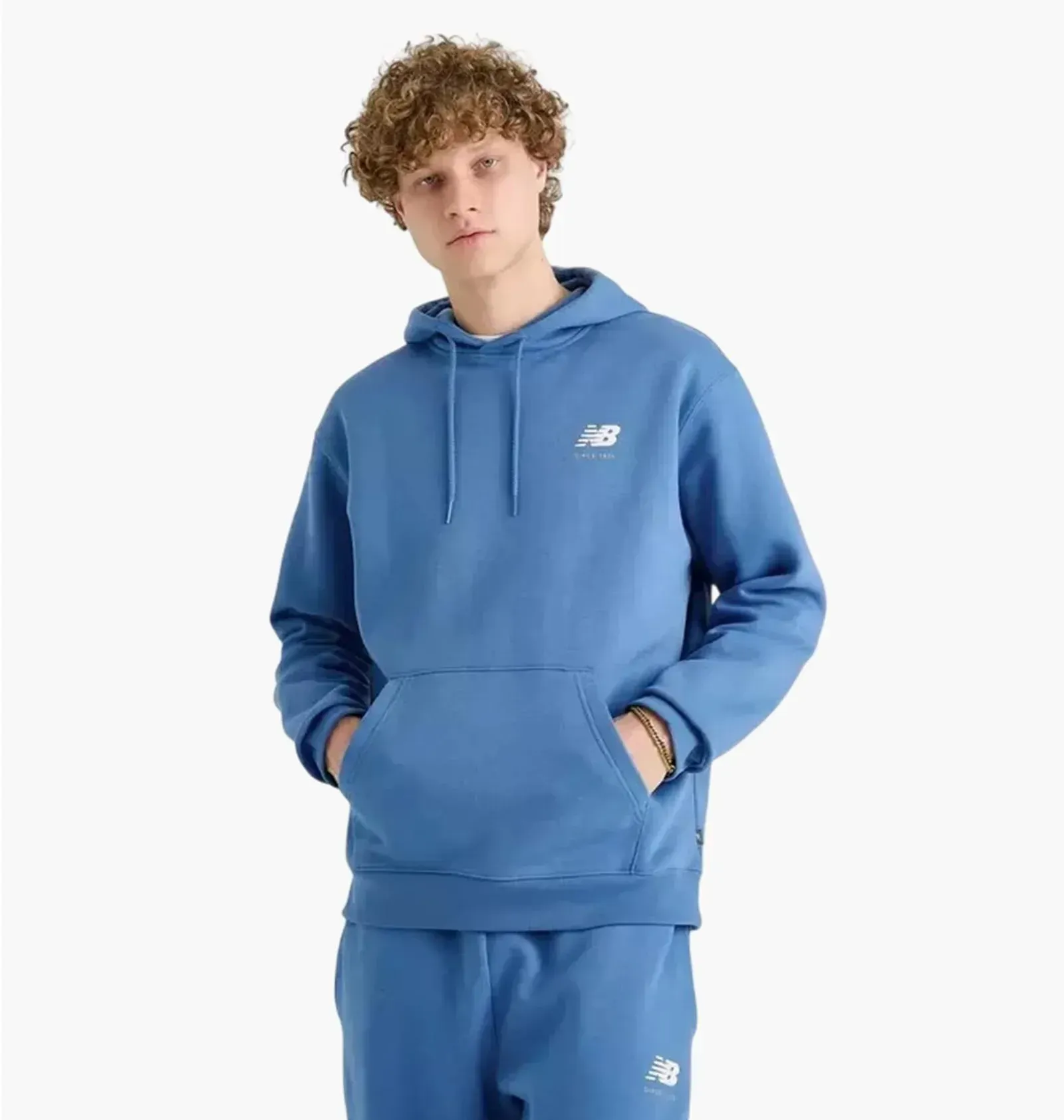 Кофта чоловіча New Balance Linear Graphic Blue (MT43910)