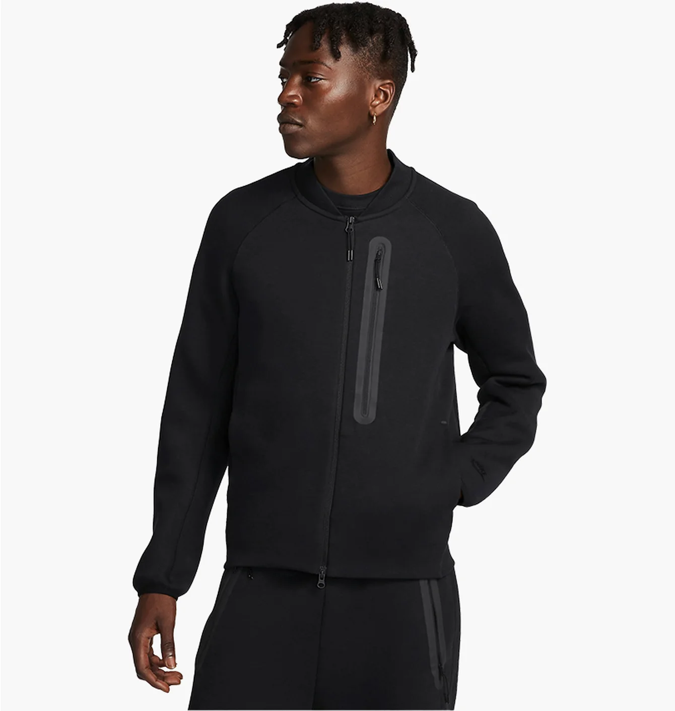 Бомбер чоловічий Nike Sportswear Tech Fleece Black FB8008-010