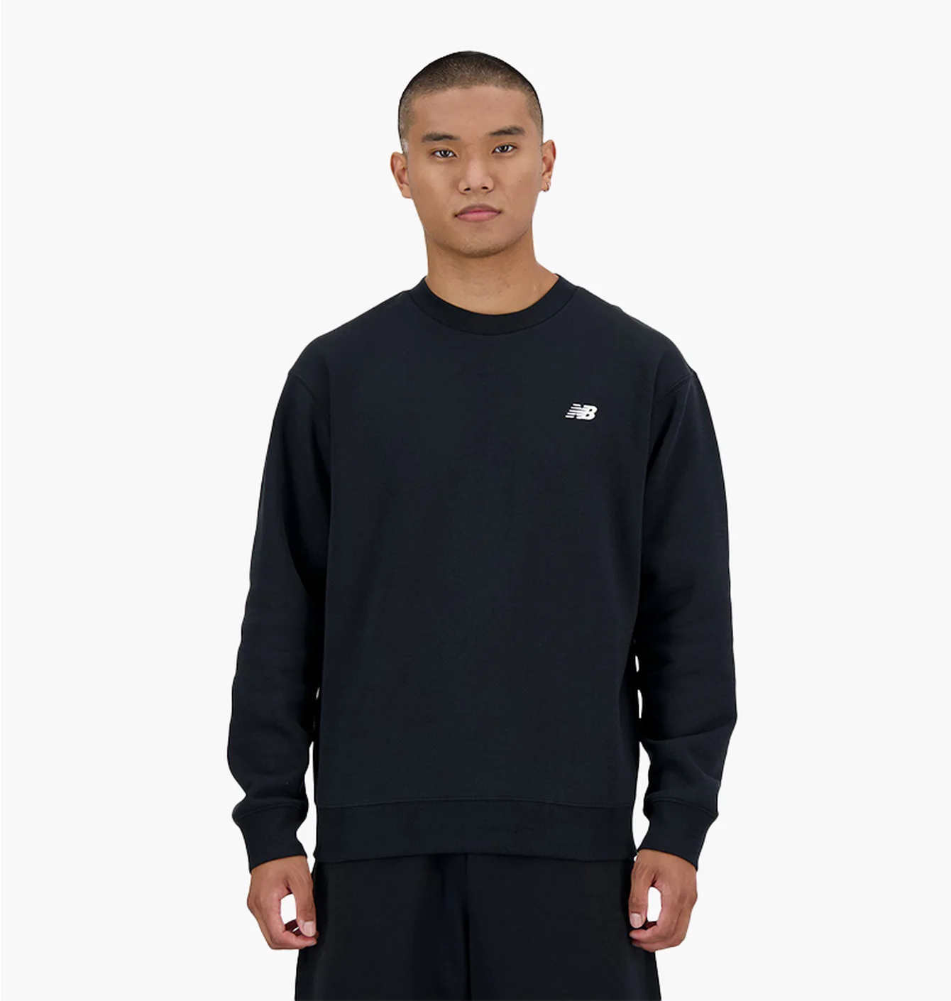 Світшот чоловічий New Balance Sport Essentials Fleece Crew Black MT41510-BK