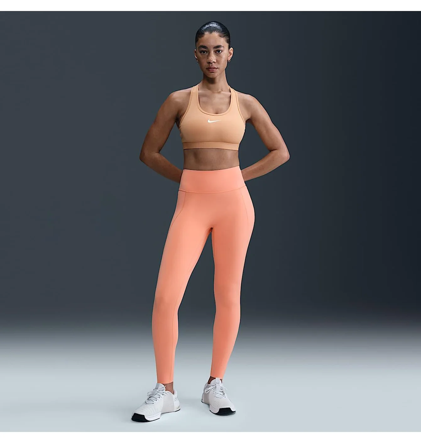 Лосини жіночі Nike Universa Peach HQ6810-844