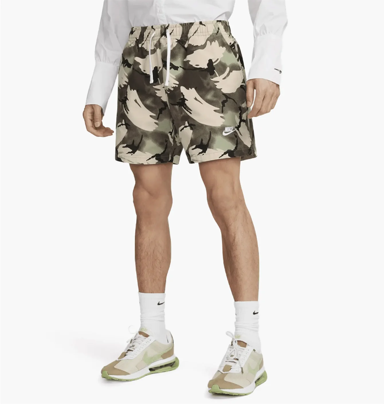 Шорти чоловічі Nike Shorts Club Woven Flow Shorts Olive DX0737-386