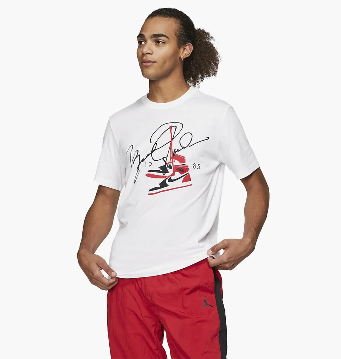 Футболка чоловіча Air Jordan Aj85 MenS T-Shirt White BQ5538-100