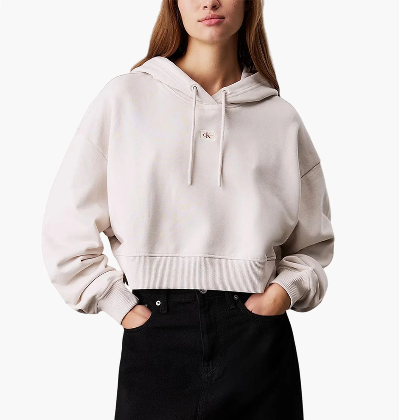 Худі жіноче Calvin Klein Woven Label White J20J224746