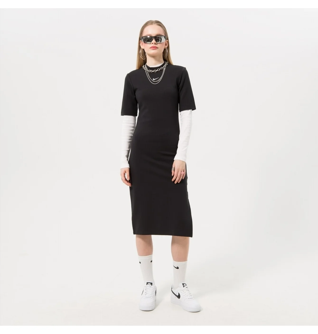 Плаття жіноче Nike Nsw Essntl Midi Dress Black DV7878-010