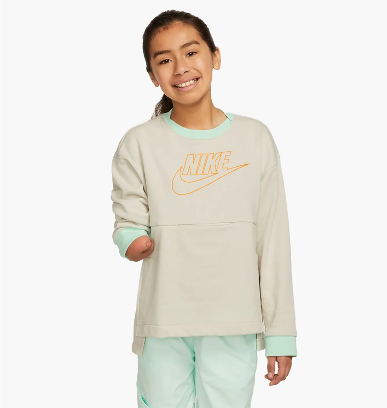 Світшот дитячий Nike U Flyease Play Crew Grey Dm8539-072