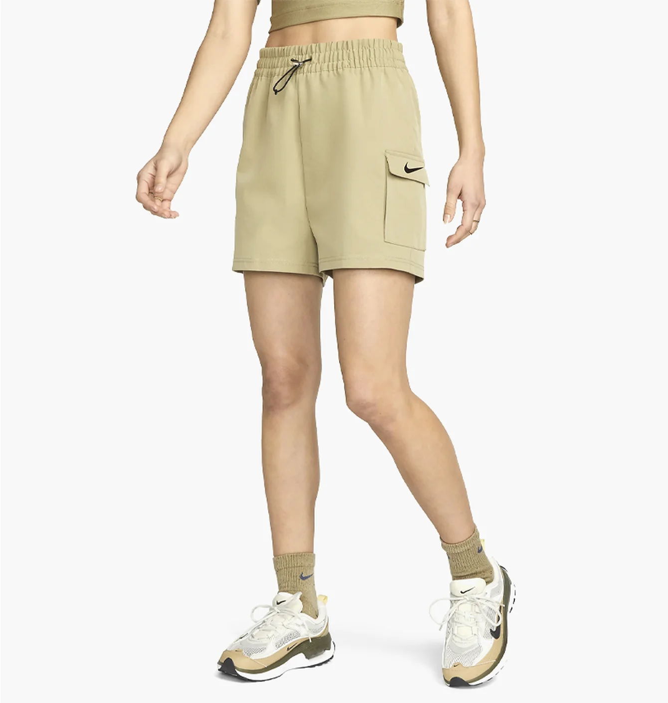 Шорти жіночі Nike Nsw Swsh Short Wvn Su Beige FJ4887-276