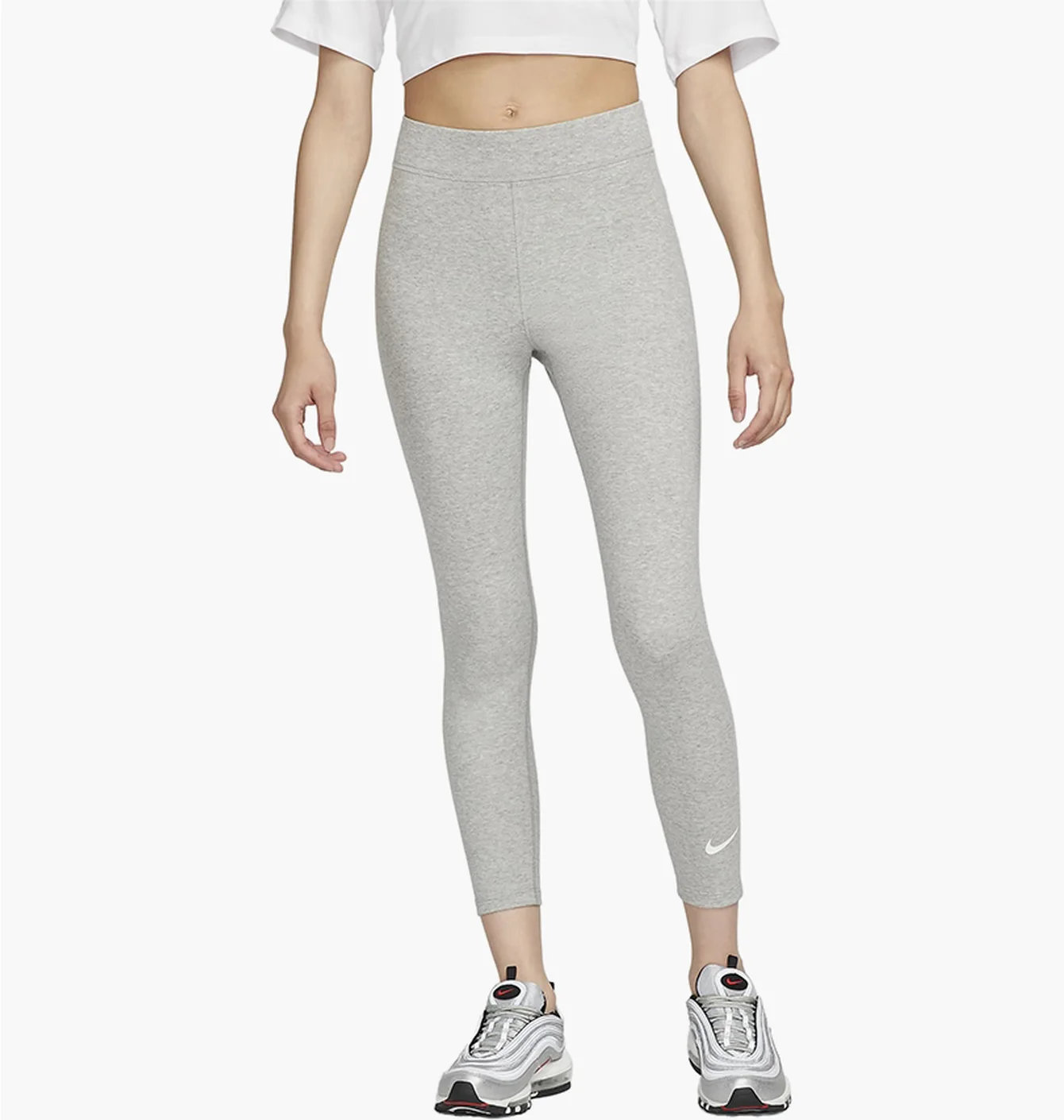 Легінси жіночі Nike Sportswear Classics High-Waisted 7/8 Leggings Grey DV7789-063