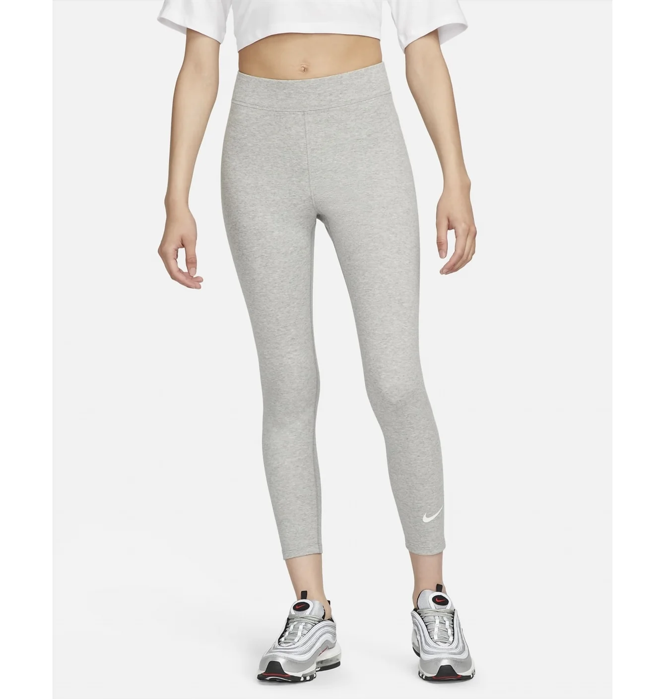 Легінси жіночі Nike Sportswear Classics High-Waisted 7/8 Leggings Grey DV7789-063