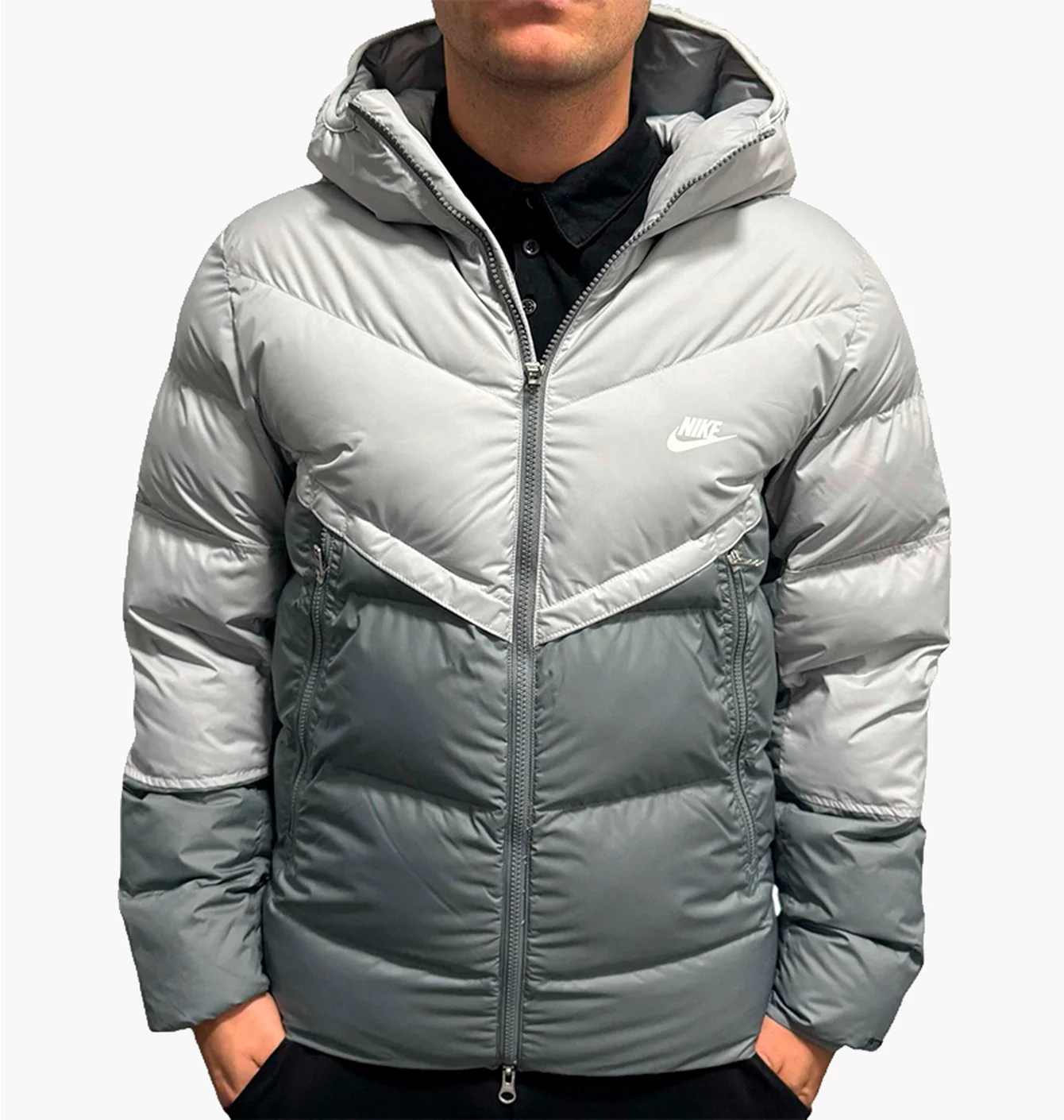Куртка чоловіча Nike Sf Wr Pl-Fld Hd Jkt Grey DR9605-077