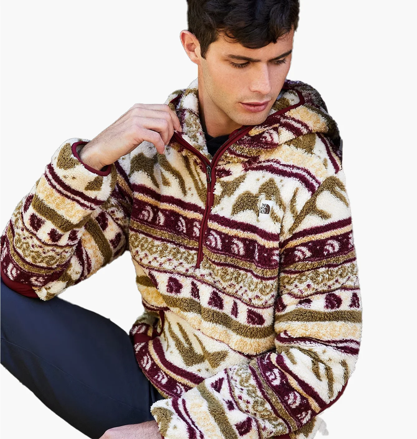 Худі чоловіче The North Face Printed Campshire Pullover Hoodie Beige NF0A5GMTIVC