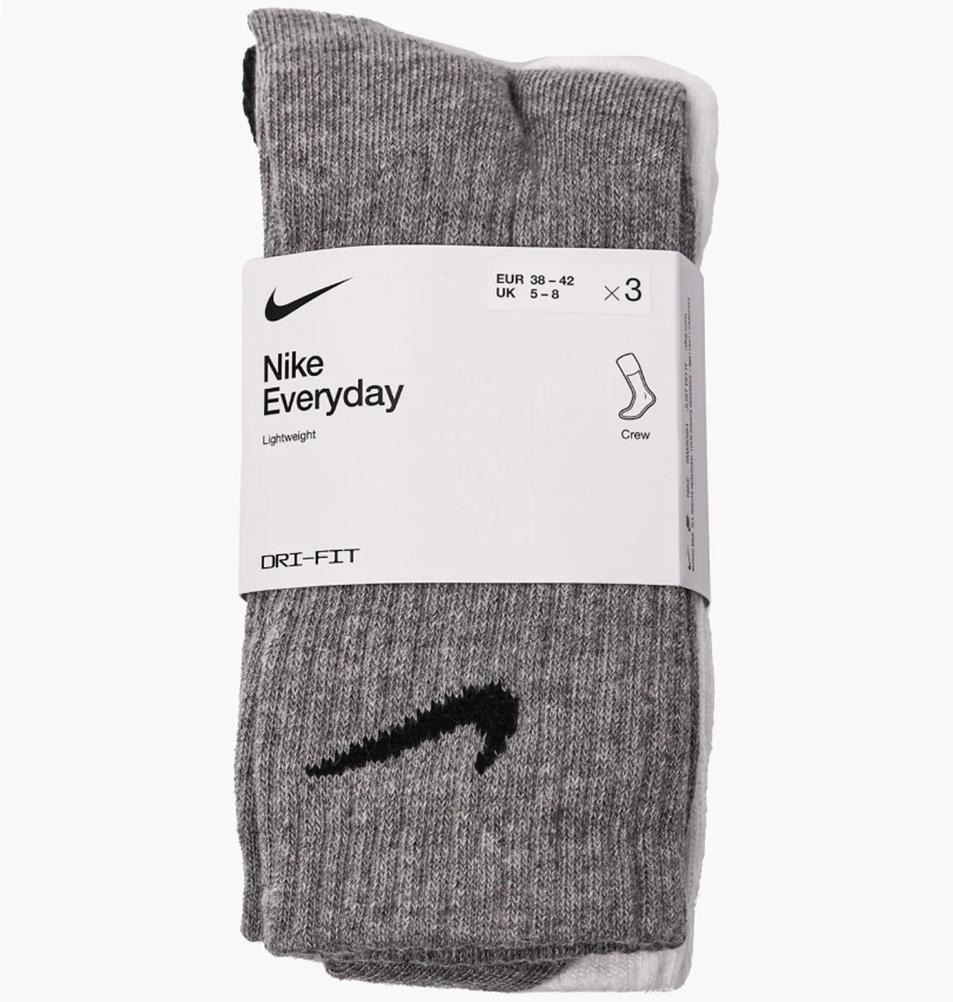 Шкарпетки унісекс Nike U Everyday Ltwt Crew (3 пари, неутеплені) Multi SX7676-964