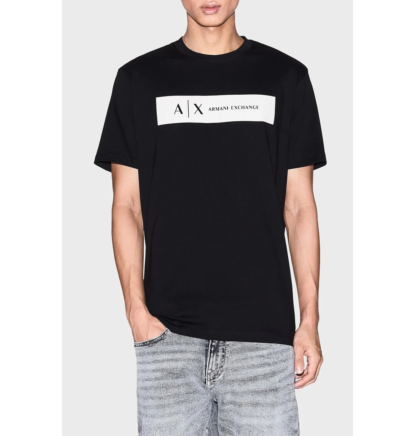 Футболка чоловіча Armani Exchange Logo Printed Black XM001425