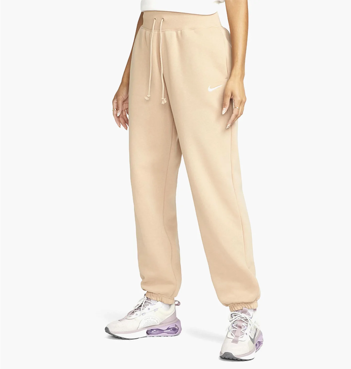 Штани жіночі Nike Sportswear Phoenix Fleece Beige Dq5887-200