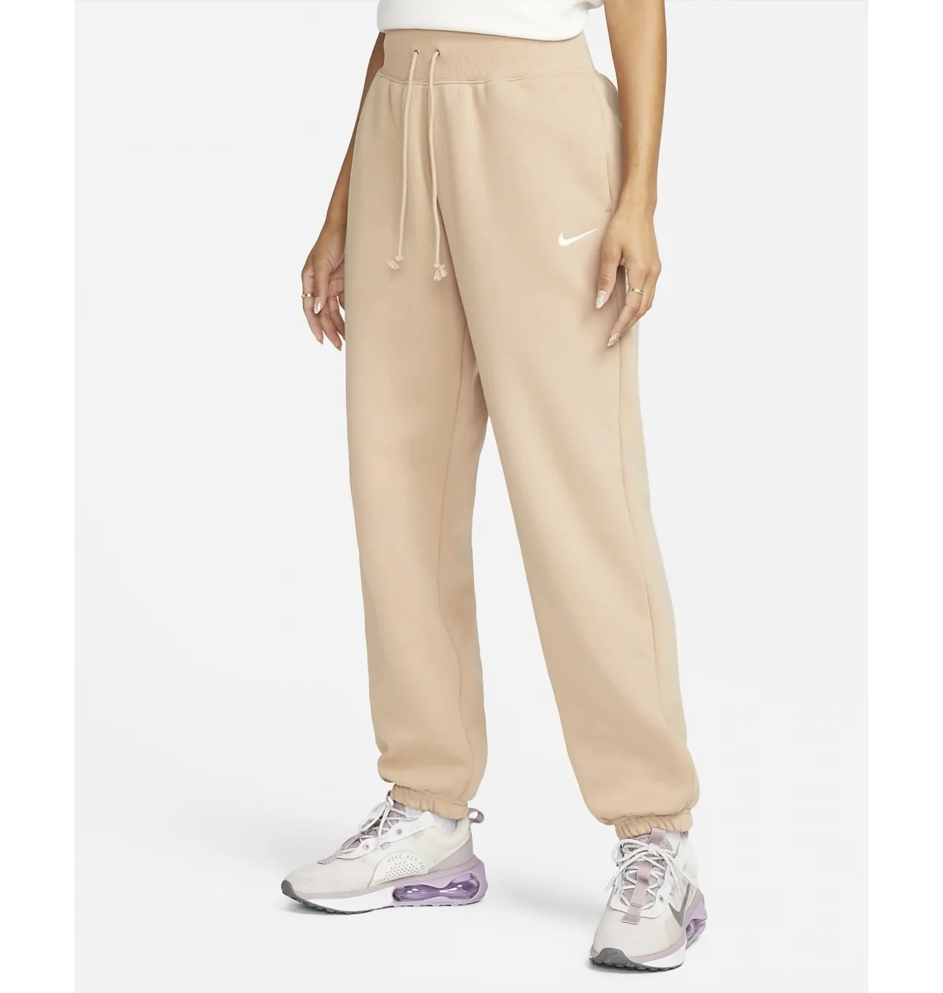 Штани жіночі Nike Sportswear Phoenix Fleece Beige Dq5887-200
