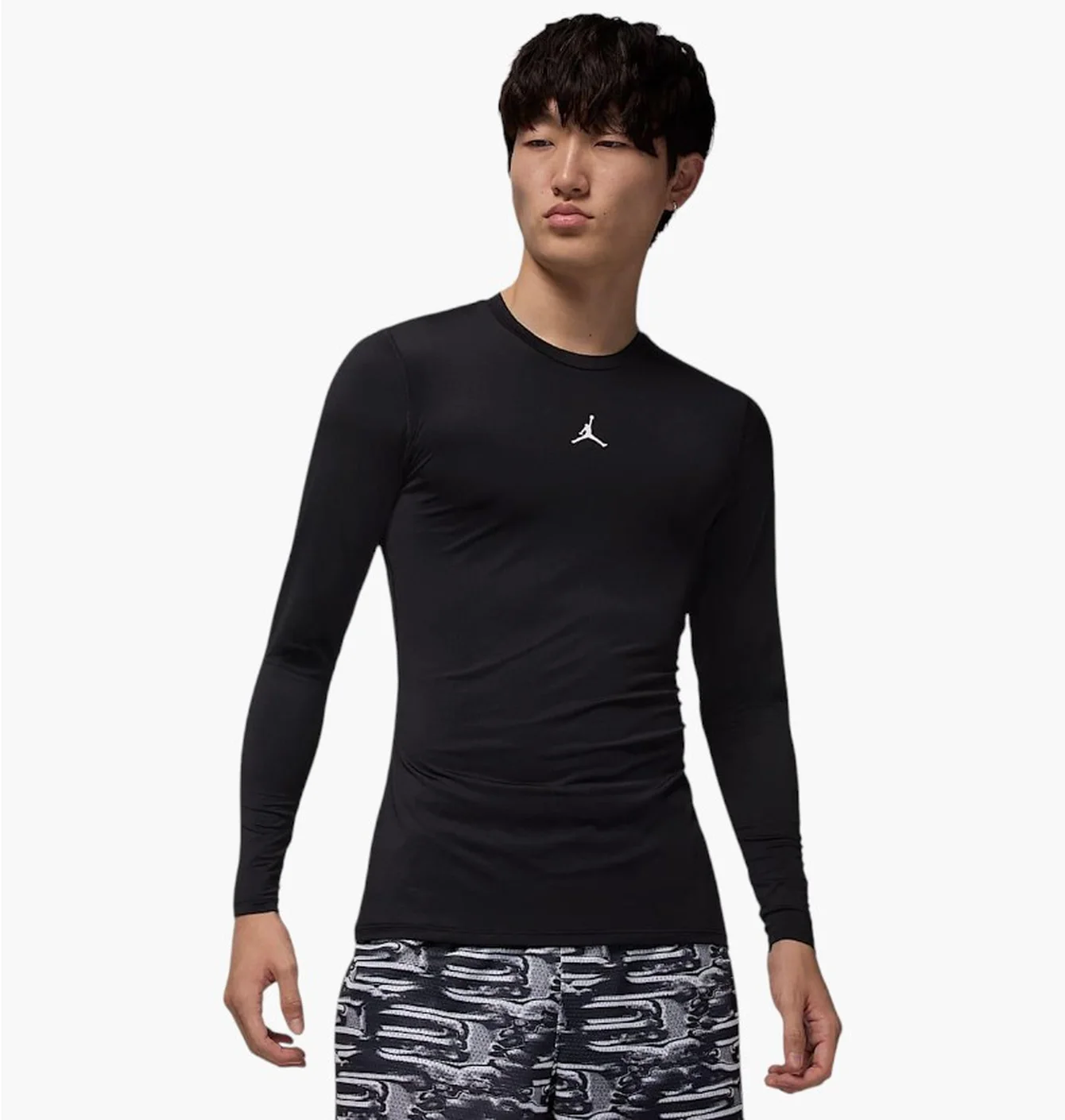 Лонгслів чоловічий Air Jordan M Df Sprt Ls Baselayer Black HQ8683-010