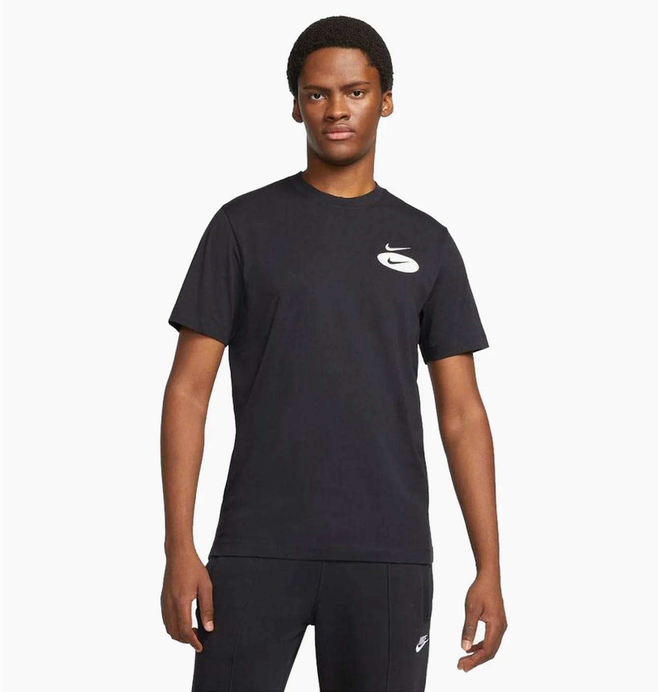 Футболка чоловіча Nike Nsw Swoosh League Tee Black DM6341-010