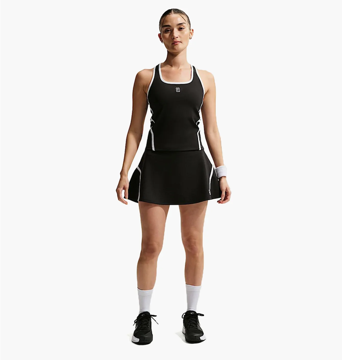 Спідниця жіноча Nike Court Advantage WomenS Dri-Fit High-Waisted Tennis Skirt Black/White II3624-010