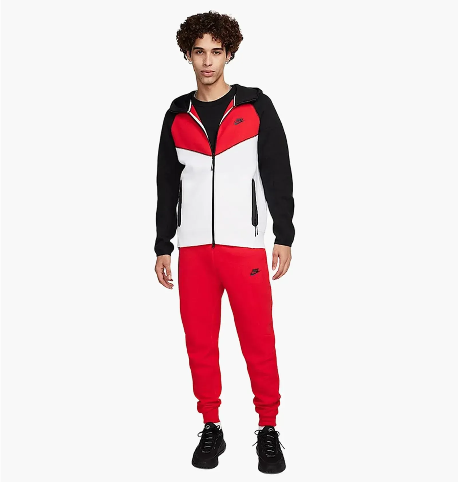 Спортивний костюм чоловічий Nike Tech Fleece Windrunner Full-Zip Red/Multi (FZ4709-100__FZ4710-657)