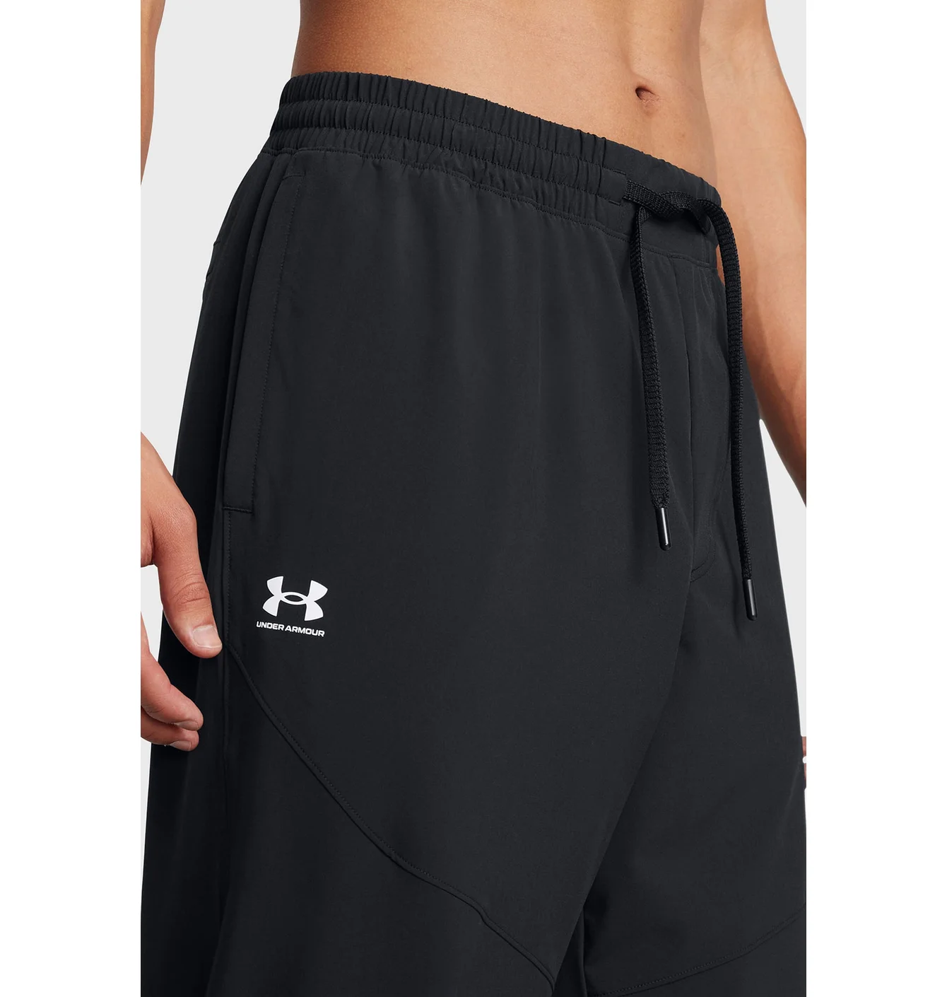 Штани чоловічі Under armour Rival Wide Leg Pant Black 1386557-001