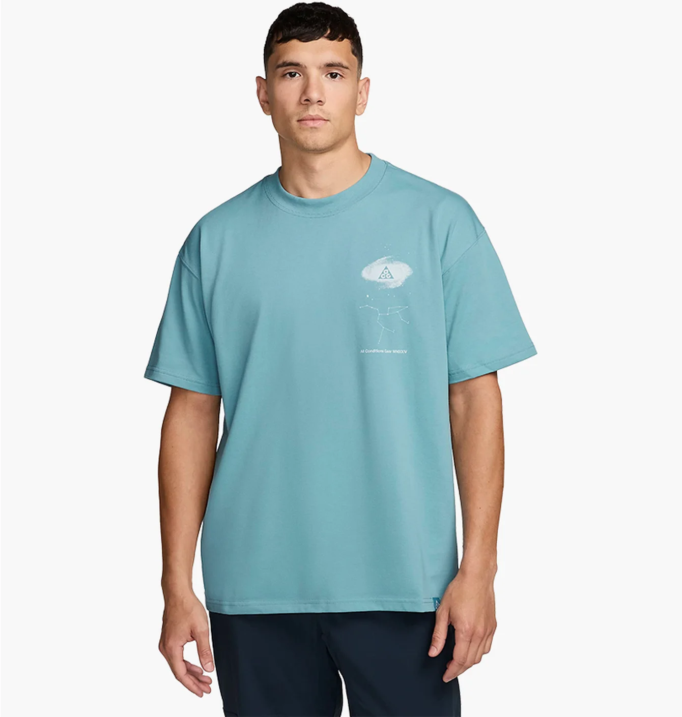 Футболка чоловіча Nike T-Shirt Dri-Fit Acg Light Blue FZ5275-464
