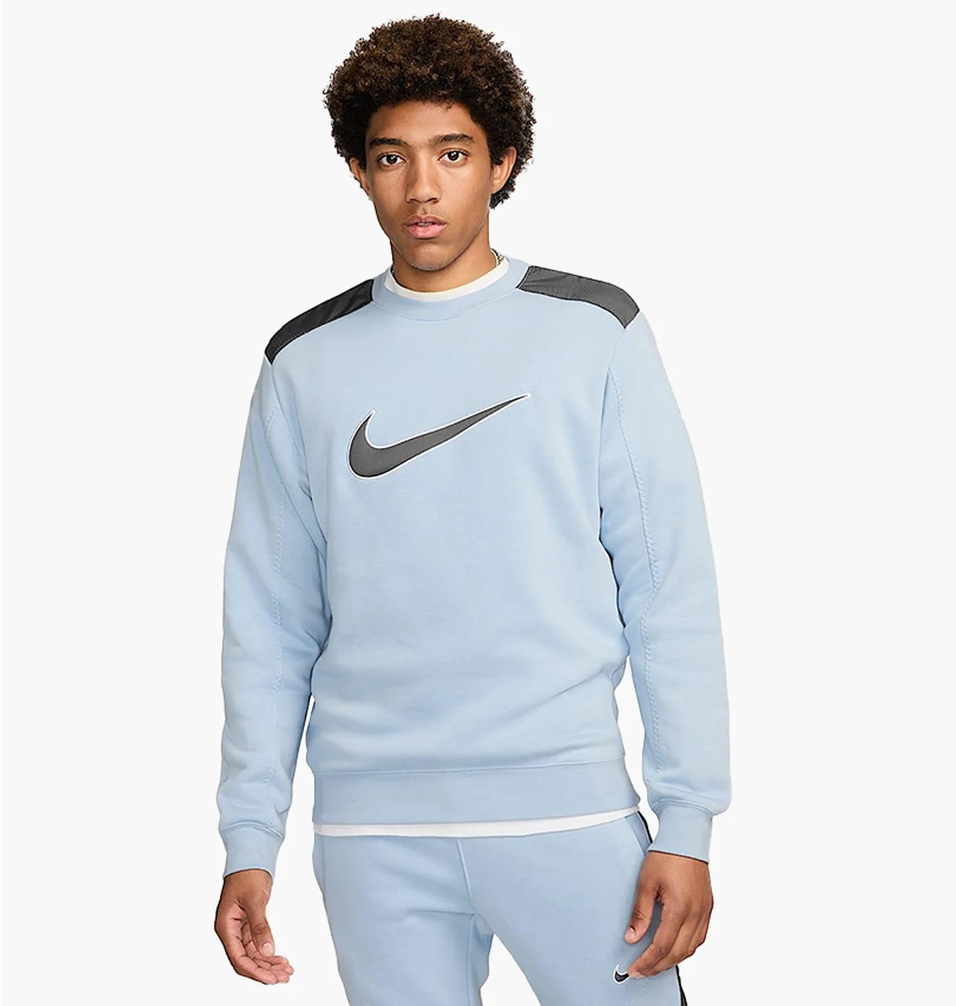 Світшот чоловічий Nike Sportswear Fleece Light Blue FN0245-440