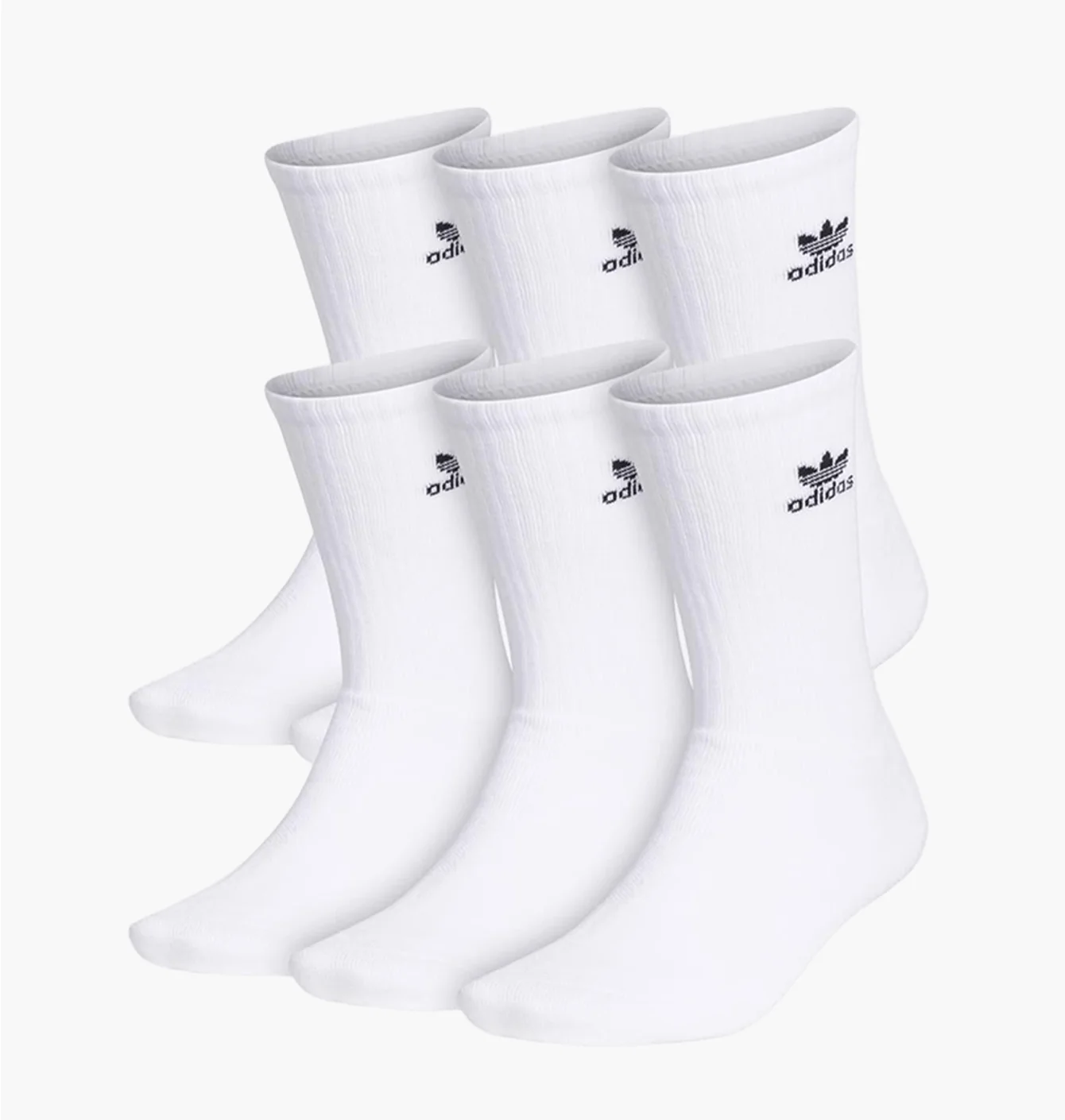 Шкарпетки Adidas Trefoil Crew White (6 пар) CI9853
