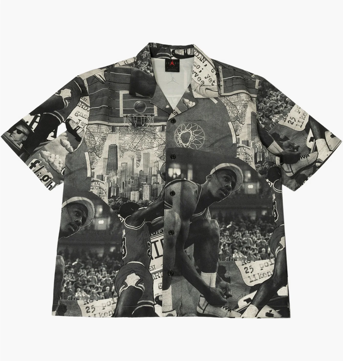 Сорочка чоловіча Air Jordan Essentials Printed Camp Tee Grey FV7311-133