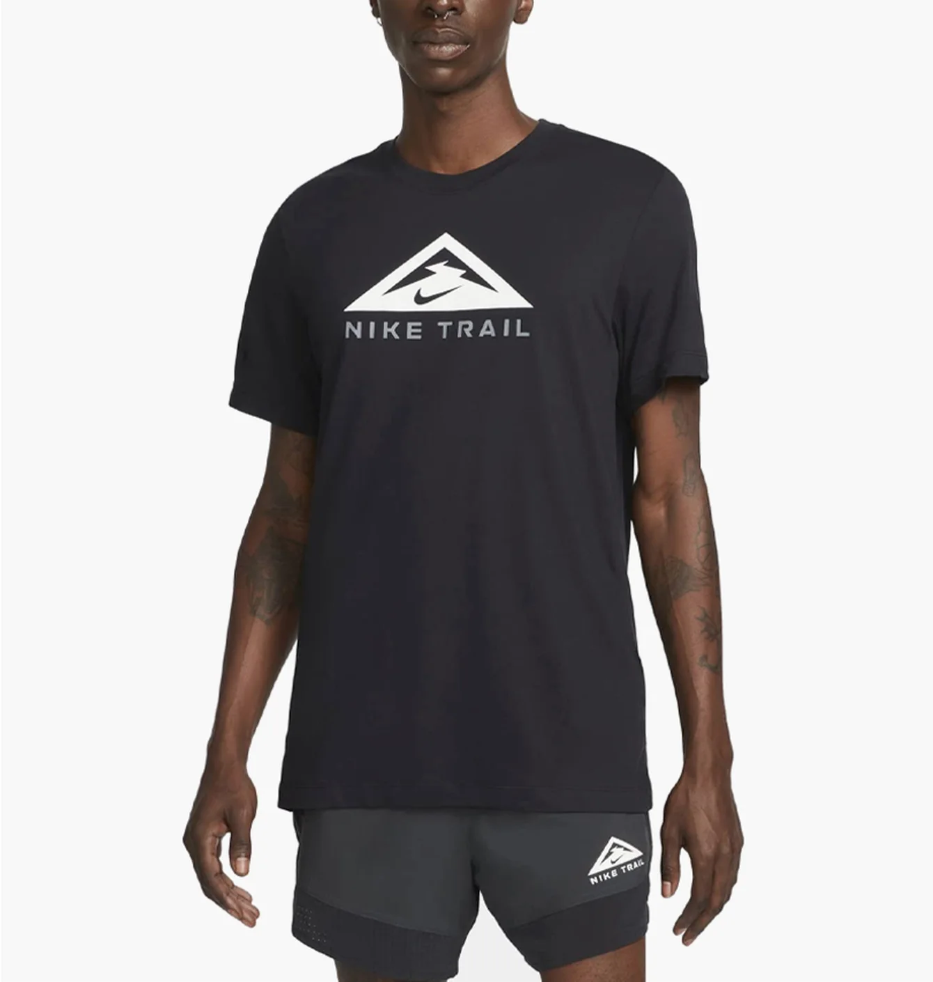 Футболка чоловіча Nike Df Tee Trail Fs Black DX2183-010