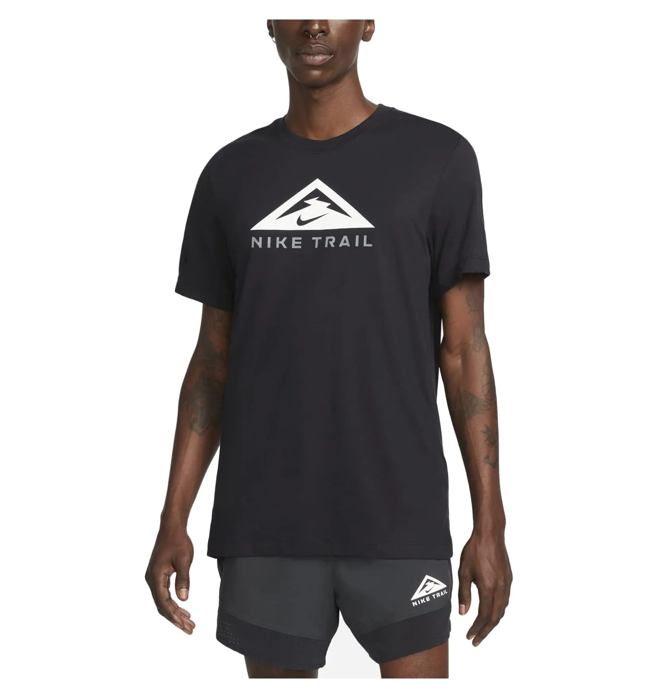 Футболка чоловіча Nike Df Tee Trail Fs Black DX2183-010