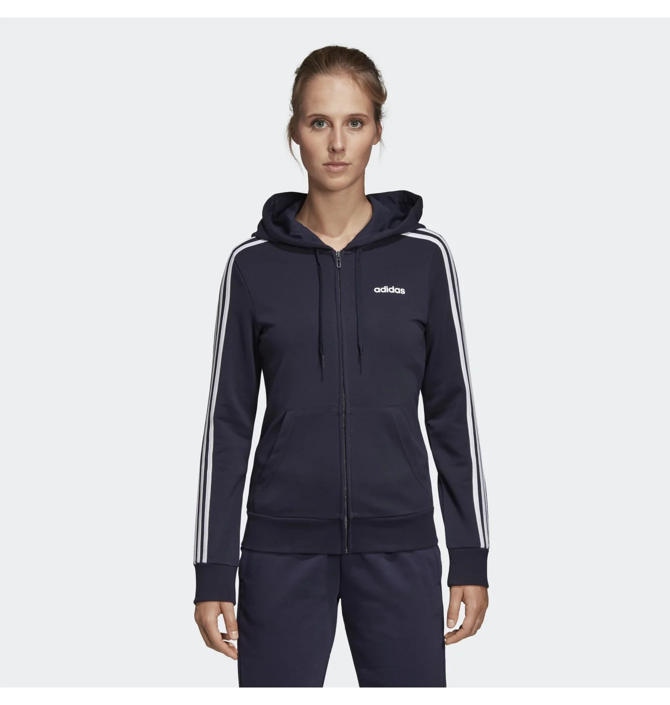 Толстовка жіноча Adidas Essentials 3-Stripes Black DU0656